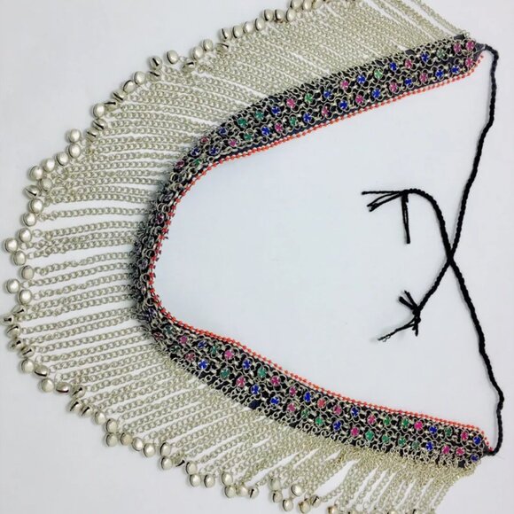 Tribal Belly Chain With Long Dangling Bells, Kuchi Belly Dance Belt - Picture 4 of 16